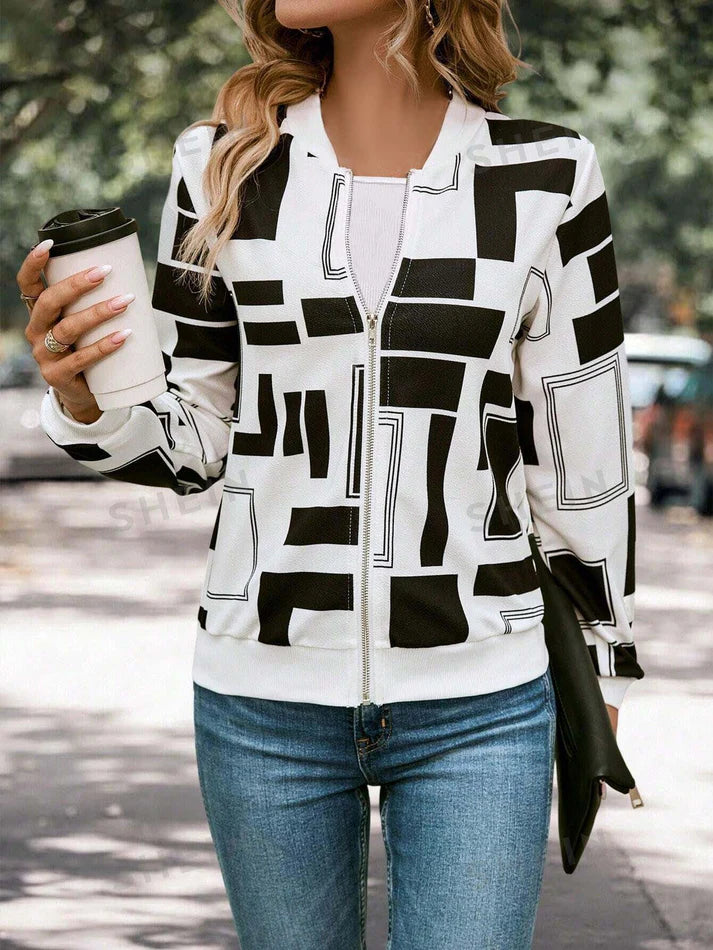 Winter Urban Gridlock Bomber Jacket For Women
