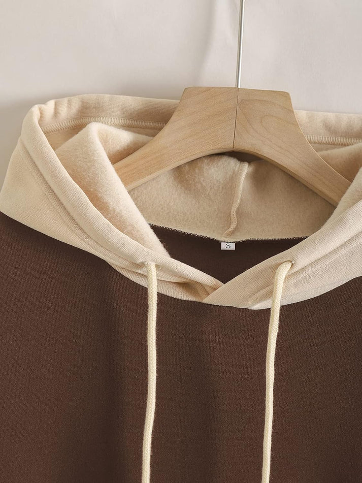 Winter Coffee With Cream Basic Hoodie For Women
