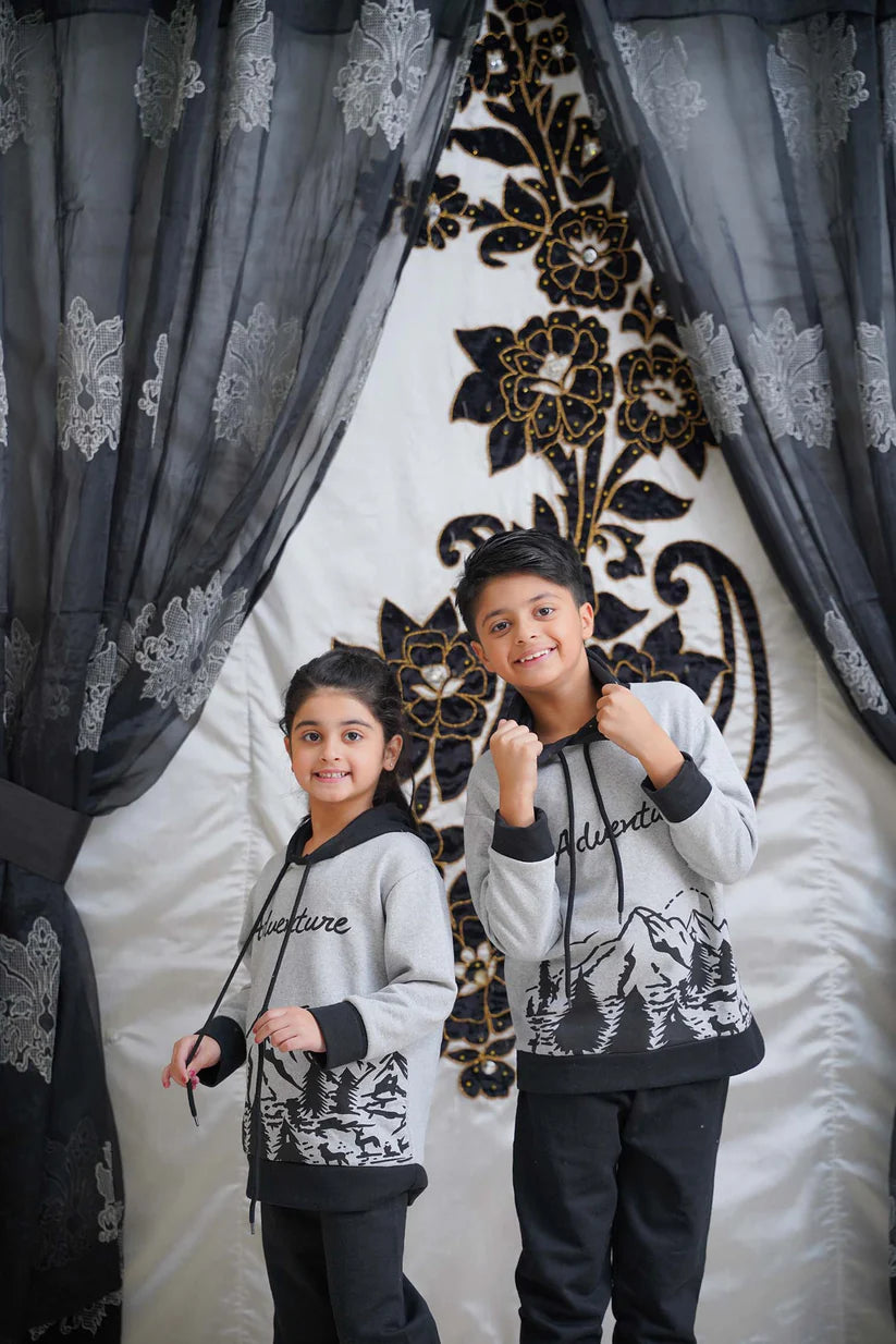 Adventure Printed Kids Winter Suit