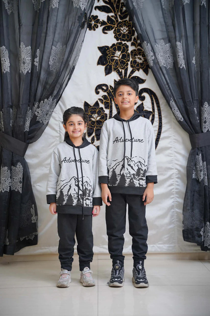 Adventure Printed Kids Winter Suit