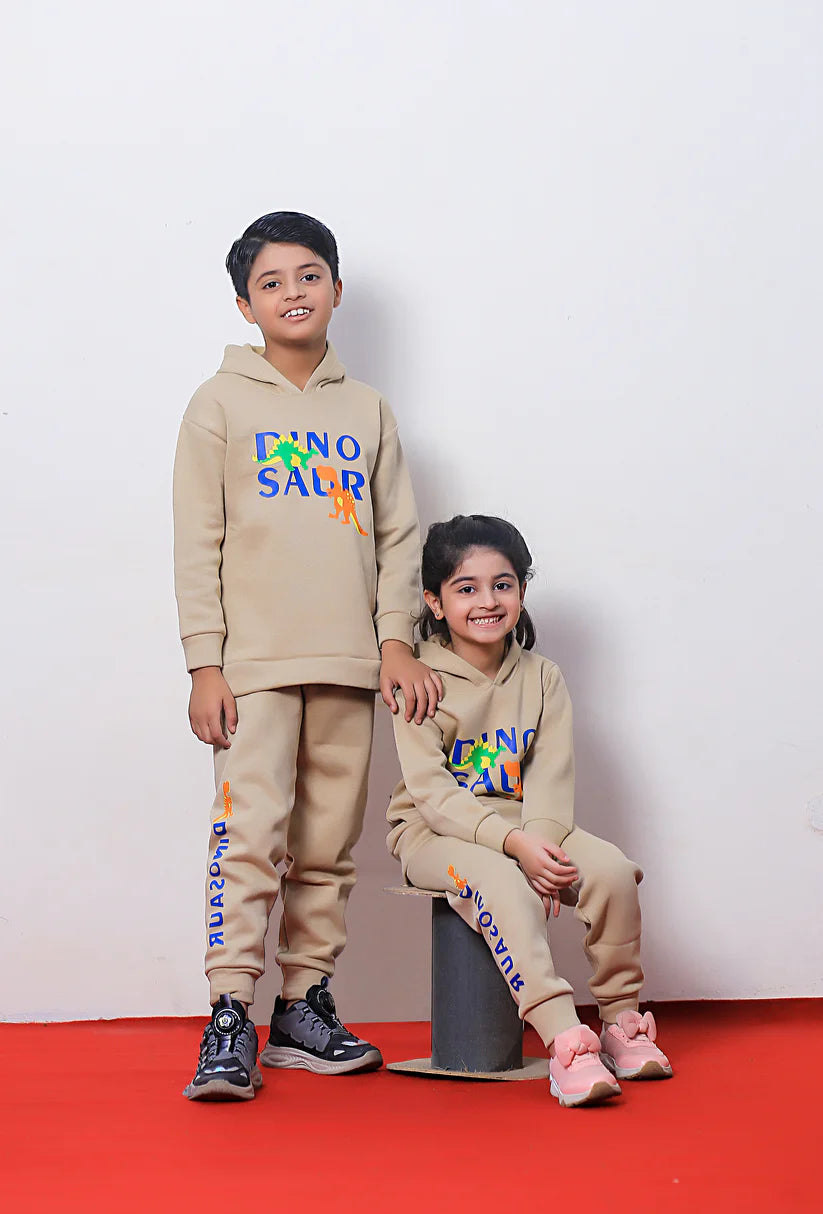 Dinosaur Printed Kids Winter Suit