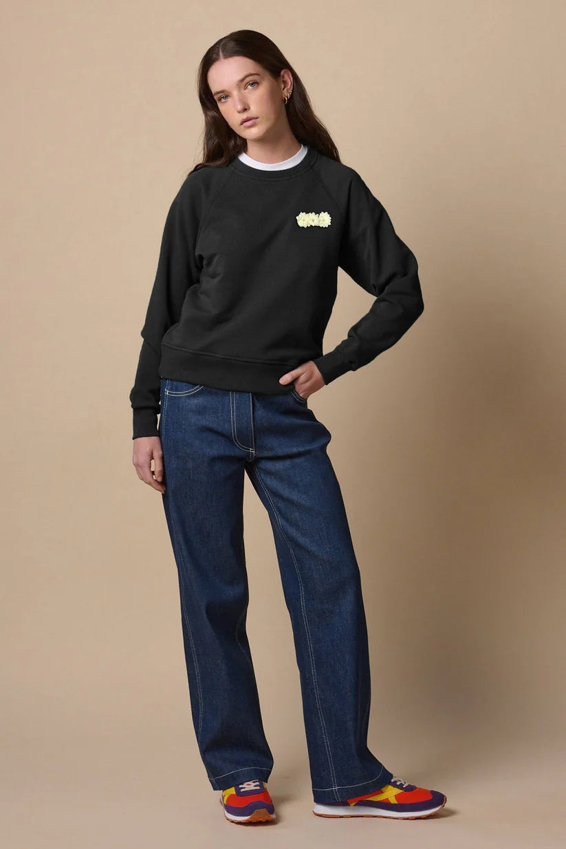 Winter White Flower Sweatshirt