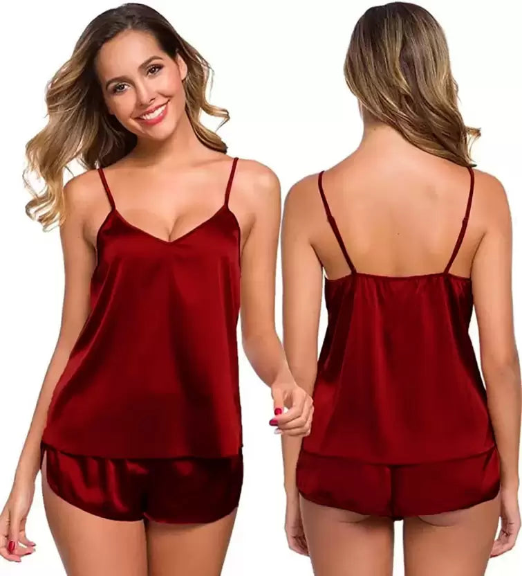 RED CAMI SETS FOR WOMEN