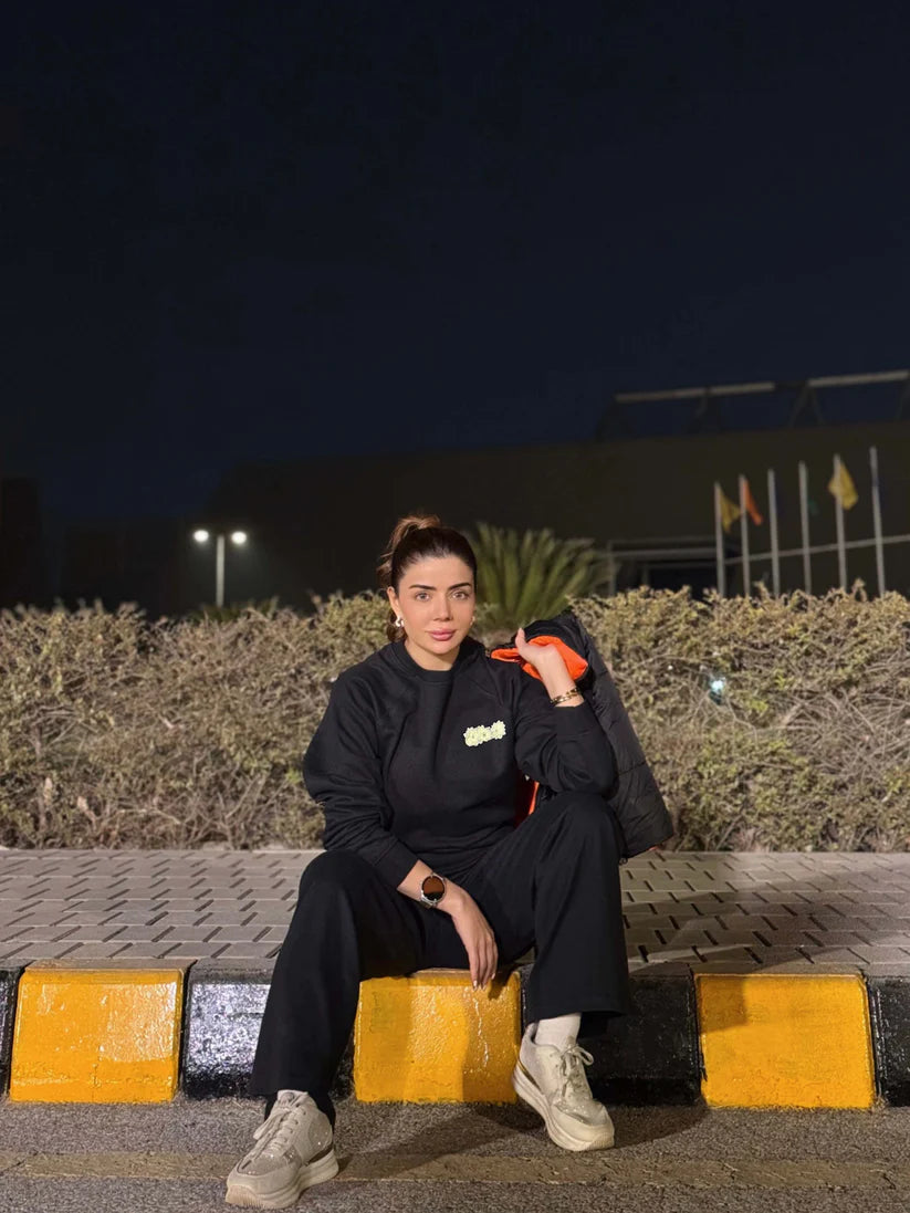 Winter White Flower Sweatshirt