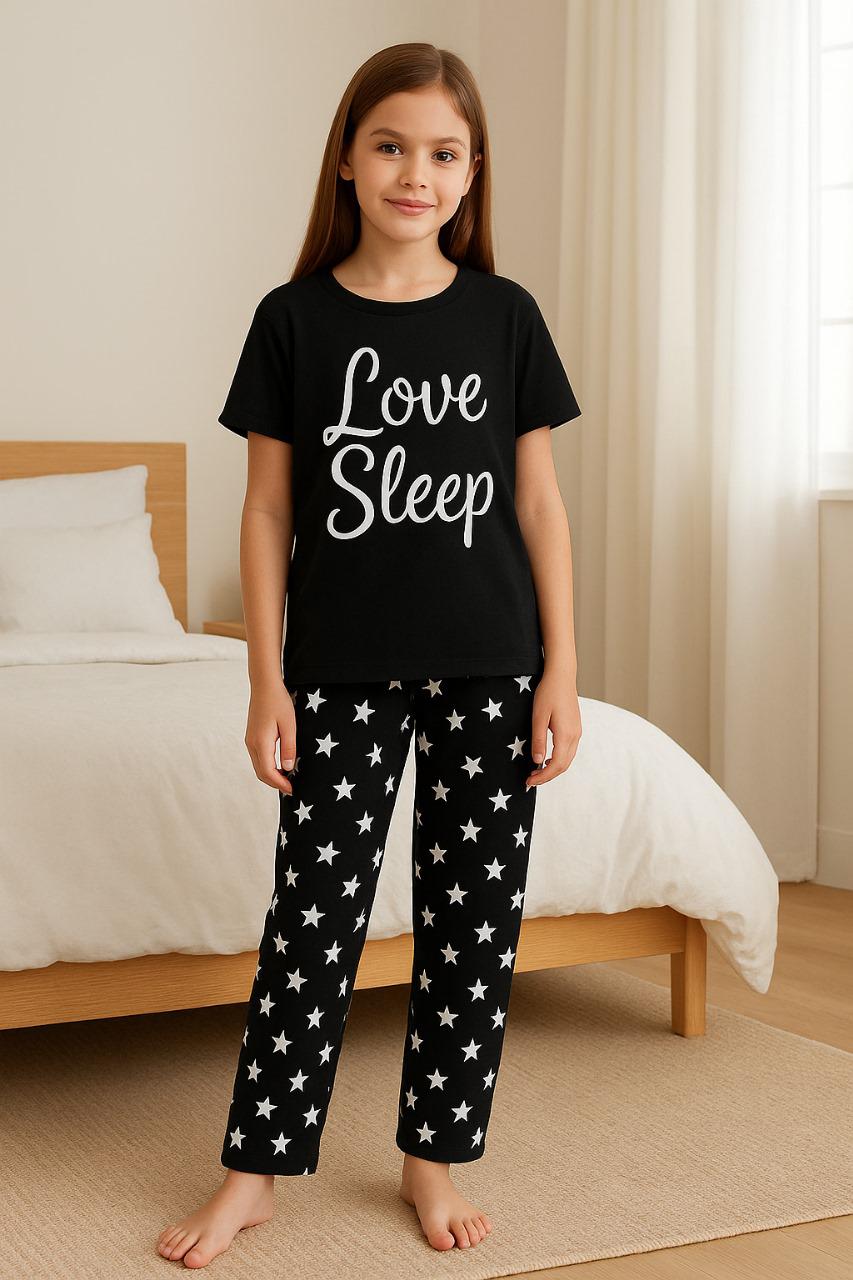 Love Sleep Printed Night Suit