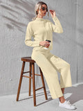 Winter Fawn Basic Long Sleeves 2PCs Co-Ord Set