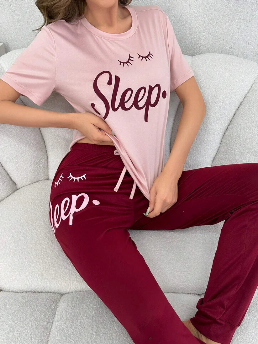 Sleepy Eyes Printed Night Suit