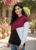 Maroon Black Hoodie & jackets For Women