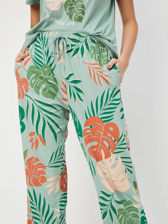 Tropical Printed Summer night suit