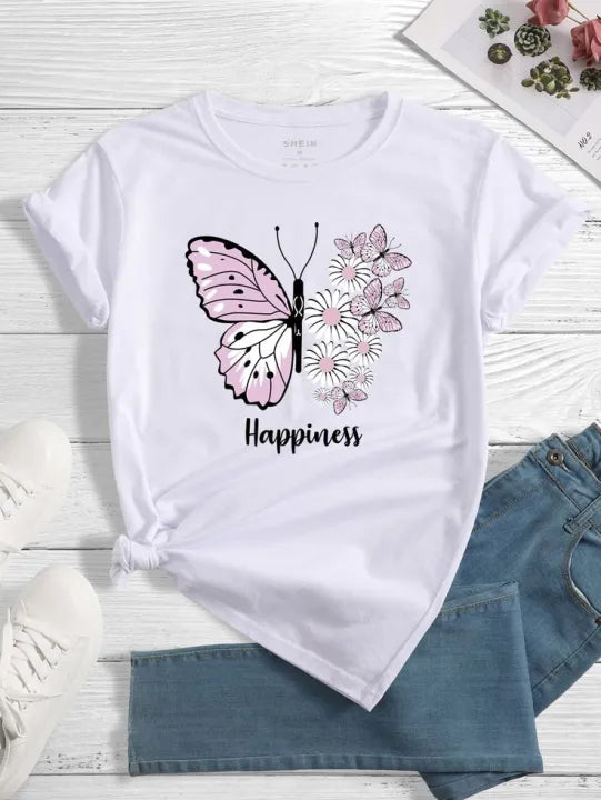 Happiness Butterfly Tee