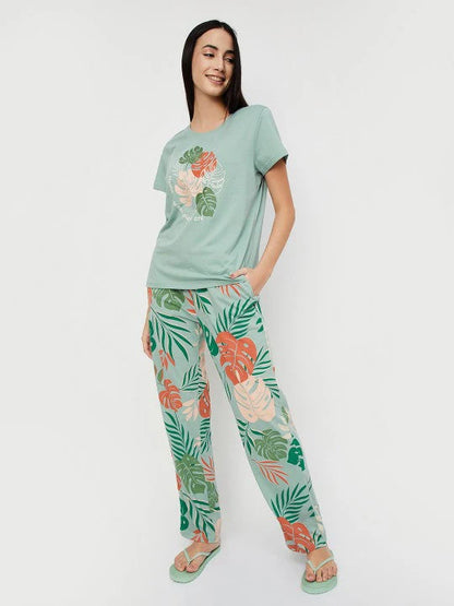 Tropical Printed Summer night suit