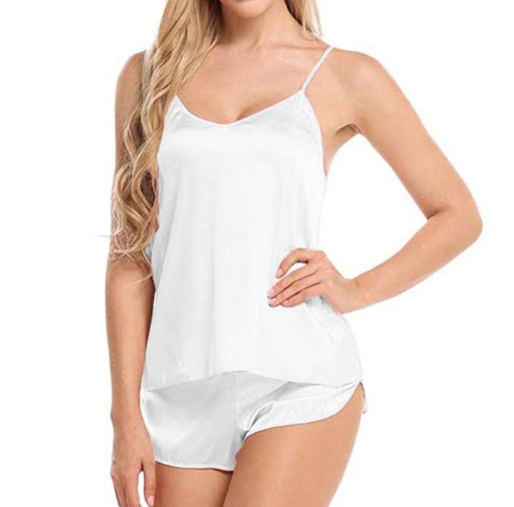 Yellow Cami Shorts Night Suit for Women
