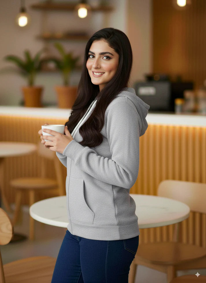 Winter Zipper Hoodie For Women