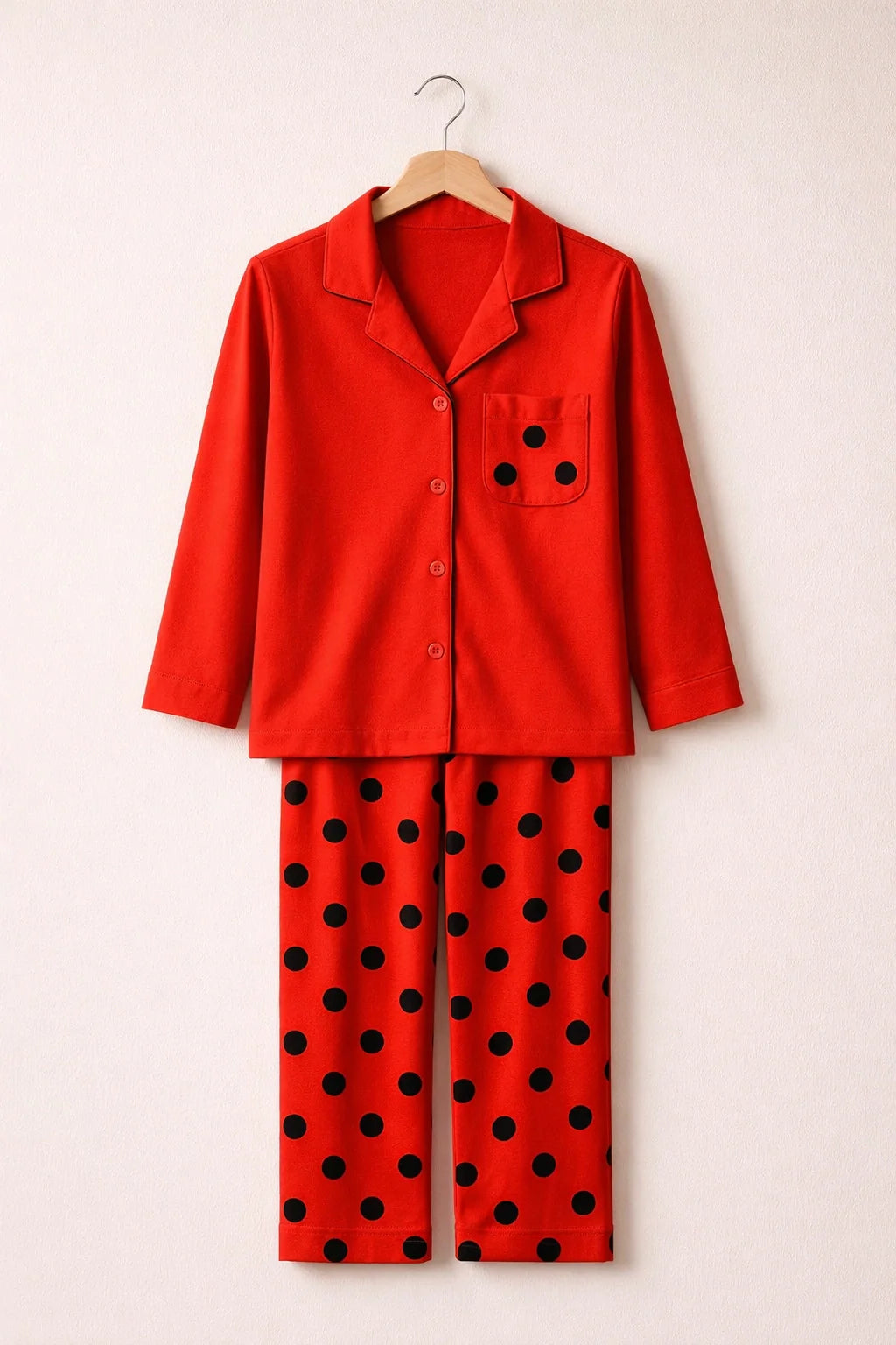 RED BUTTON STYLE DRESS