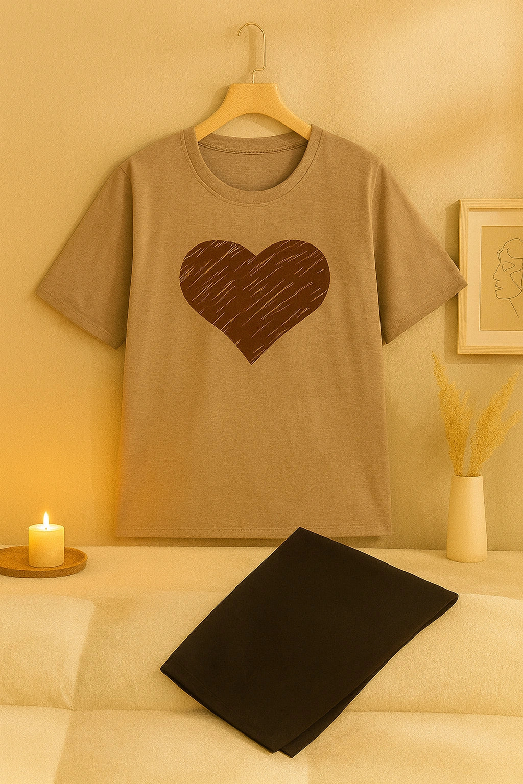 Caramel Heart Nightwear