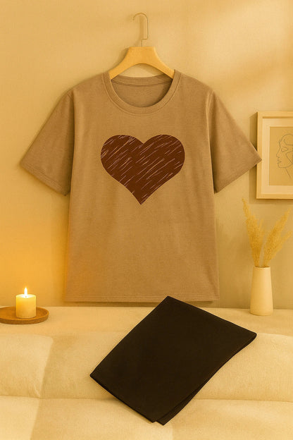 Caramel Heart Nightwear