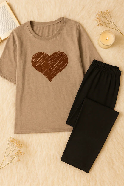 Caramel Heart Nightwear