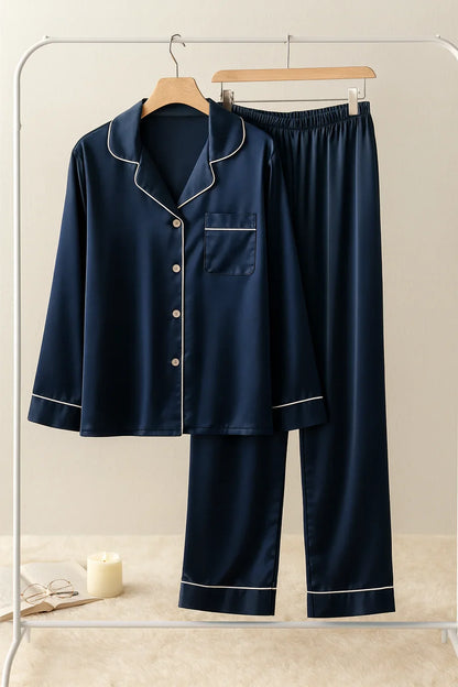Blue Silk Dress