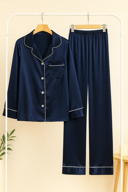 Blue Silk Dress