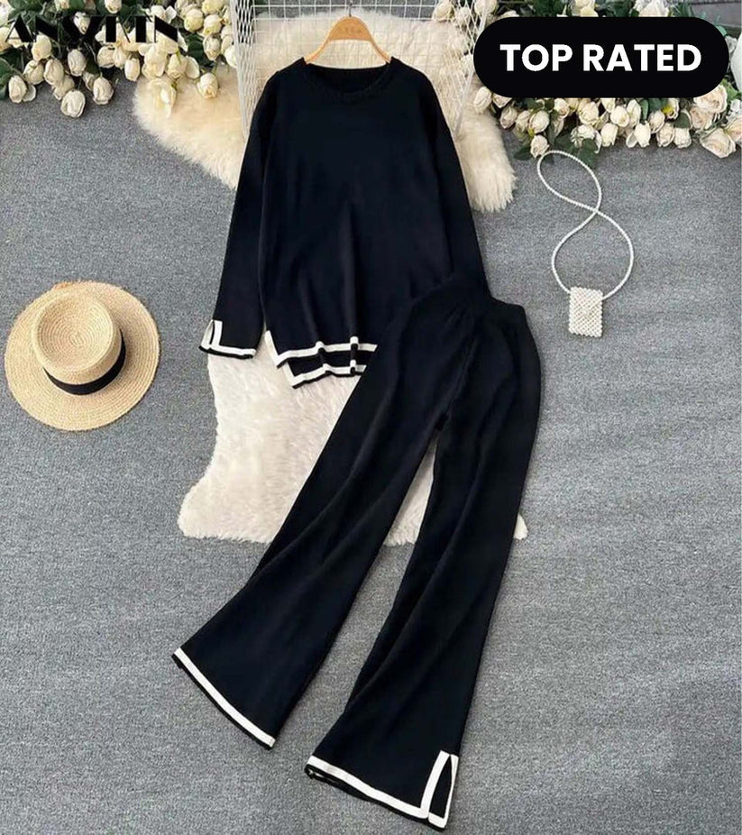 Winter Full Sleeve With Plazzo 2 PC Co-Ord Set