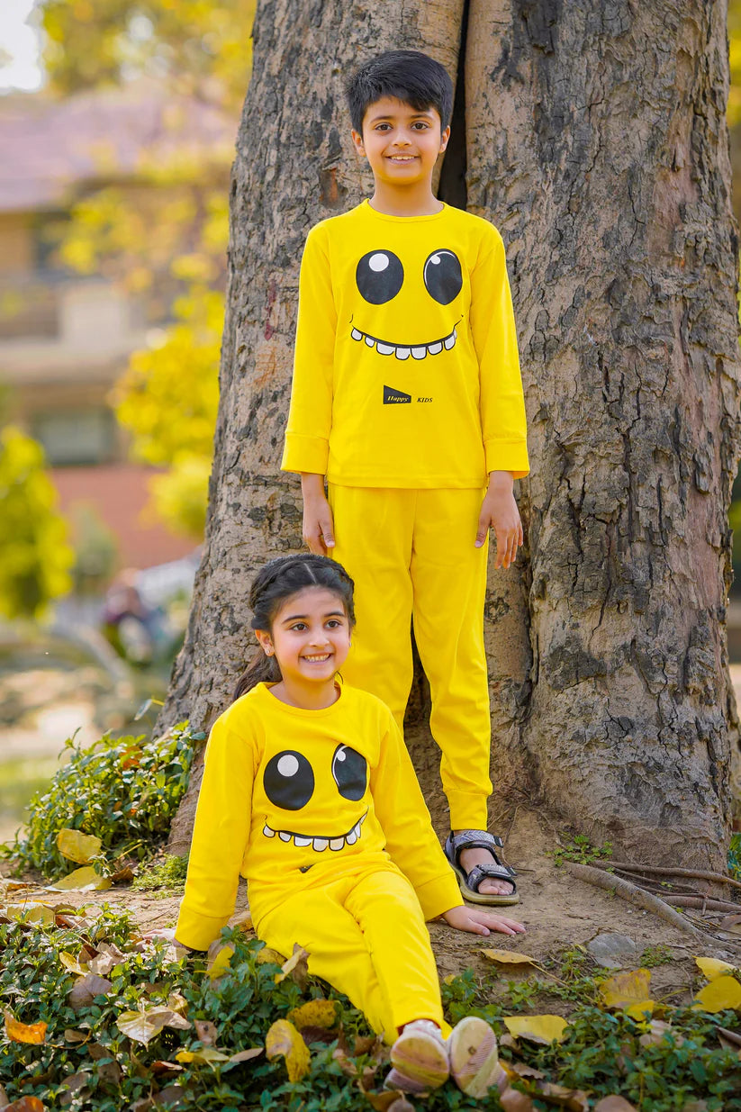 Yellow Smiley Kids Suit (Each)