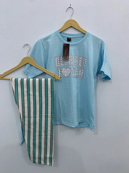 Dear Bed Printed Summer Night Suit