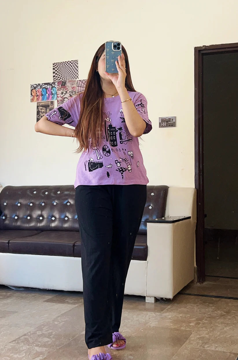 Funcky Printed Night Suit