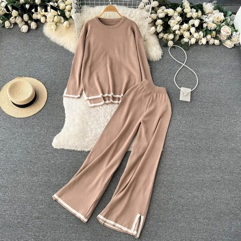 Winter Coffee Color Palazzo Co-Ord Set