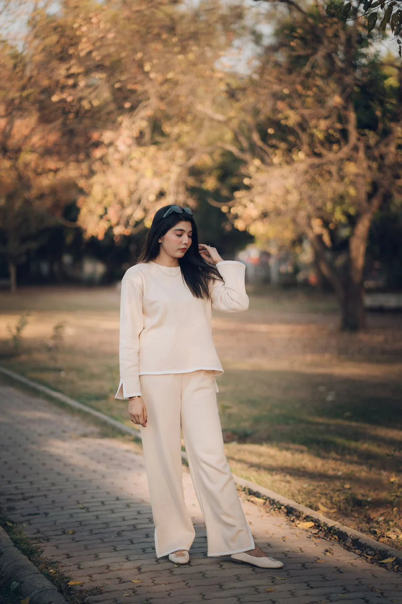 Winter Coffee Color Palazzo Co-Ord Set