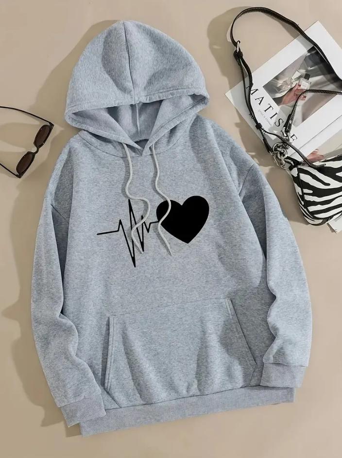 Heartbeat Graphic Hoodie