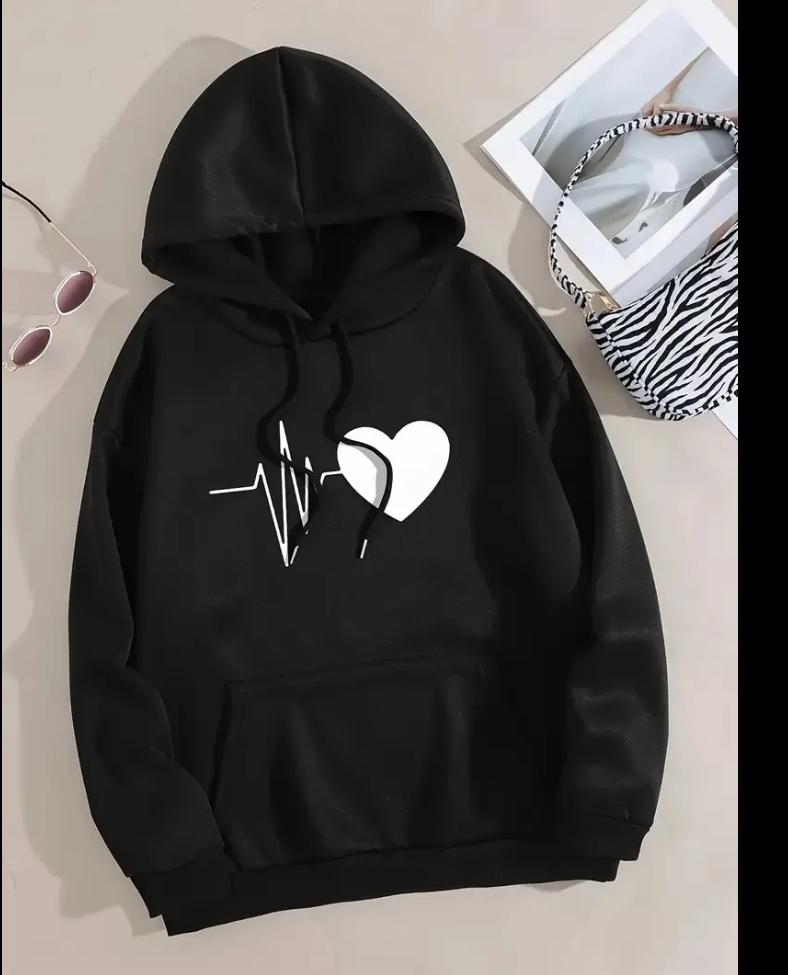 Heartbeat Graphic Hoodie