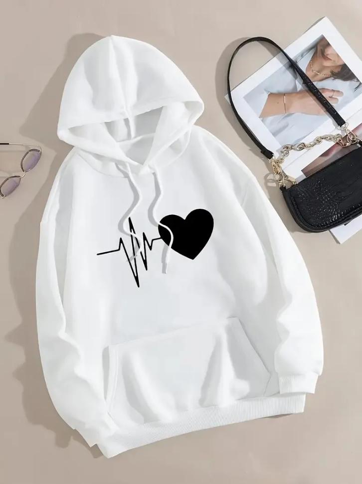 Heartbeat Graphic Hoodie