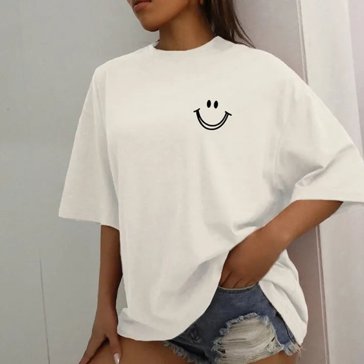 Beige Smile T-Shirt