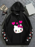 Hello Kitty Printed Winter Hoodie