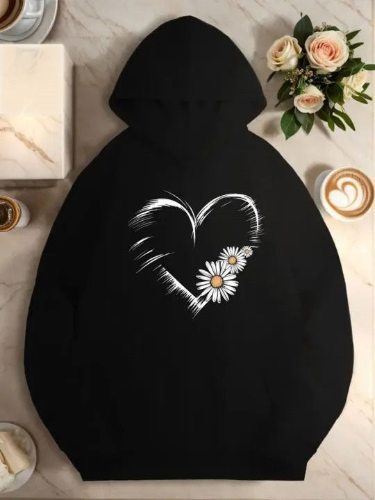 Daisy Heart Hoodie 🌼