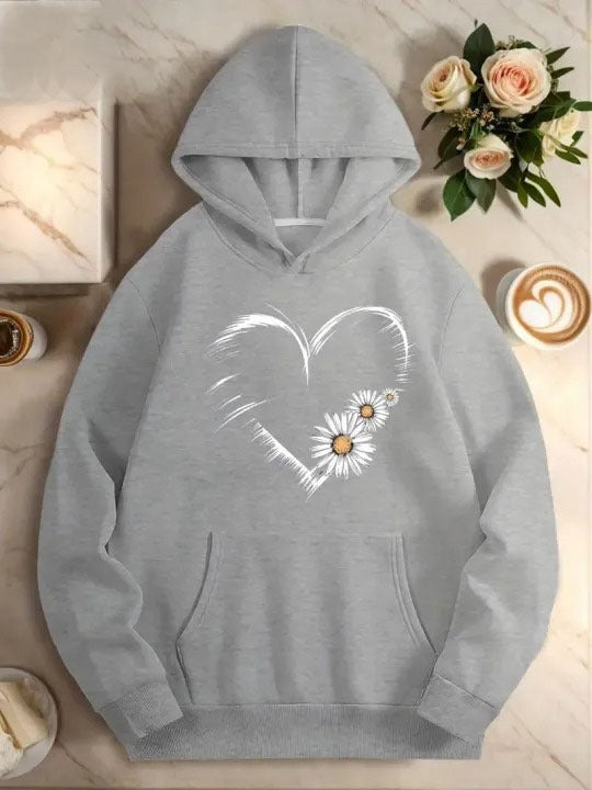 Daisy Heart Hoodie 🌼