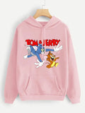 Tom & Jerry Pink Hoodie