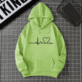 Heartbeat Hoodie – Lime Green