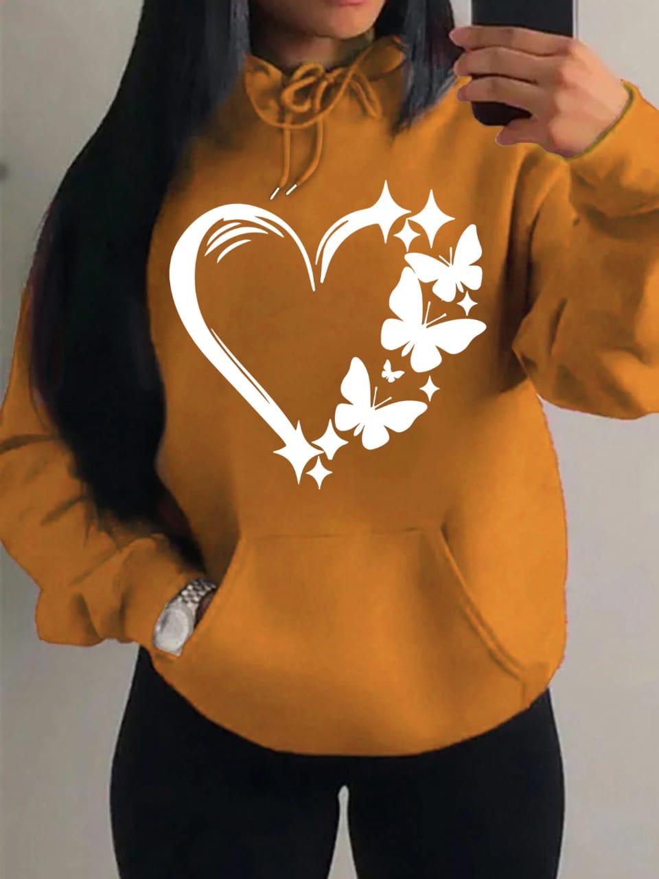 Butterfly Heart Glow Hoodie