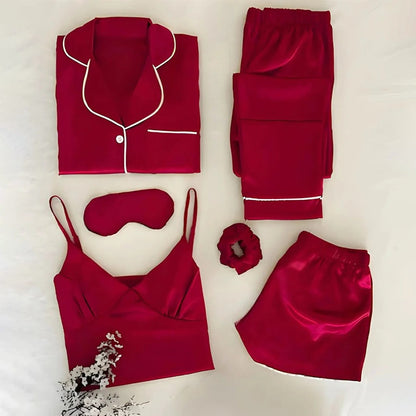 6 IN 1 SILK NIGHTY SET