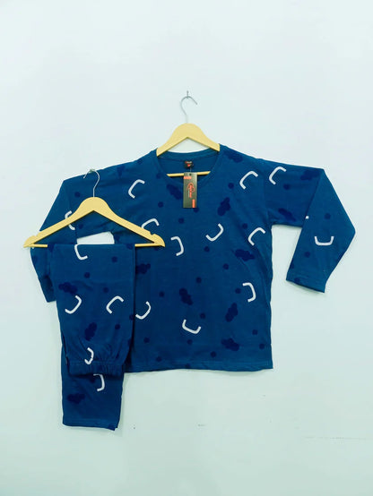 Pattern Printed Summer Night Suit