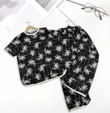 MOONLIT GARDEN  PRINTED SHIRT AND TROUSER