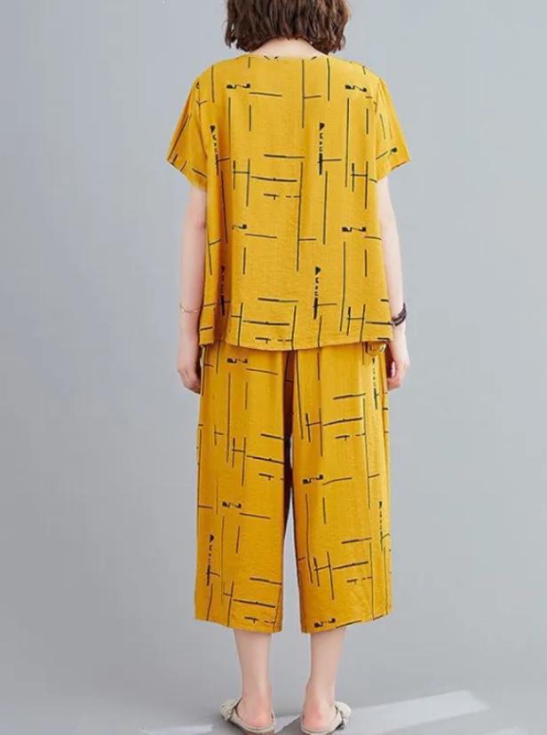 Multi Capri night suit