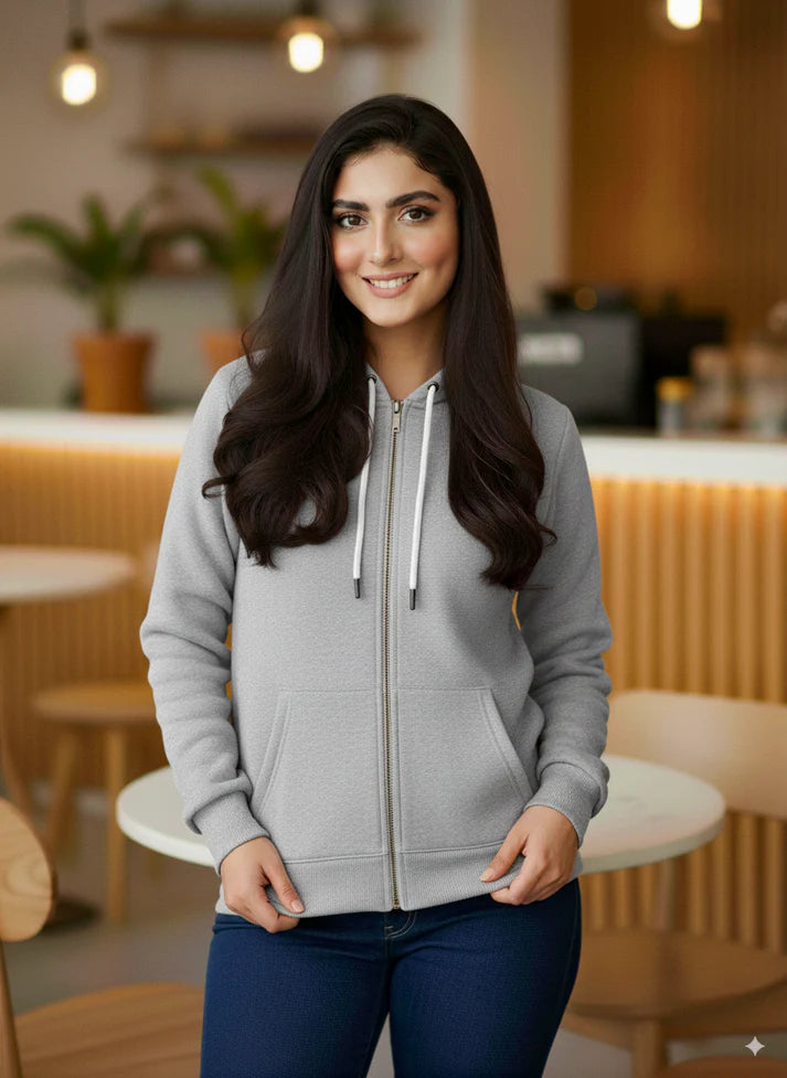 Winter Zipper Hoodie For Women