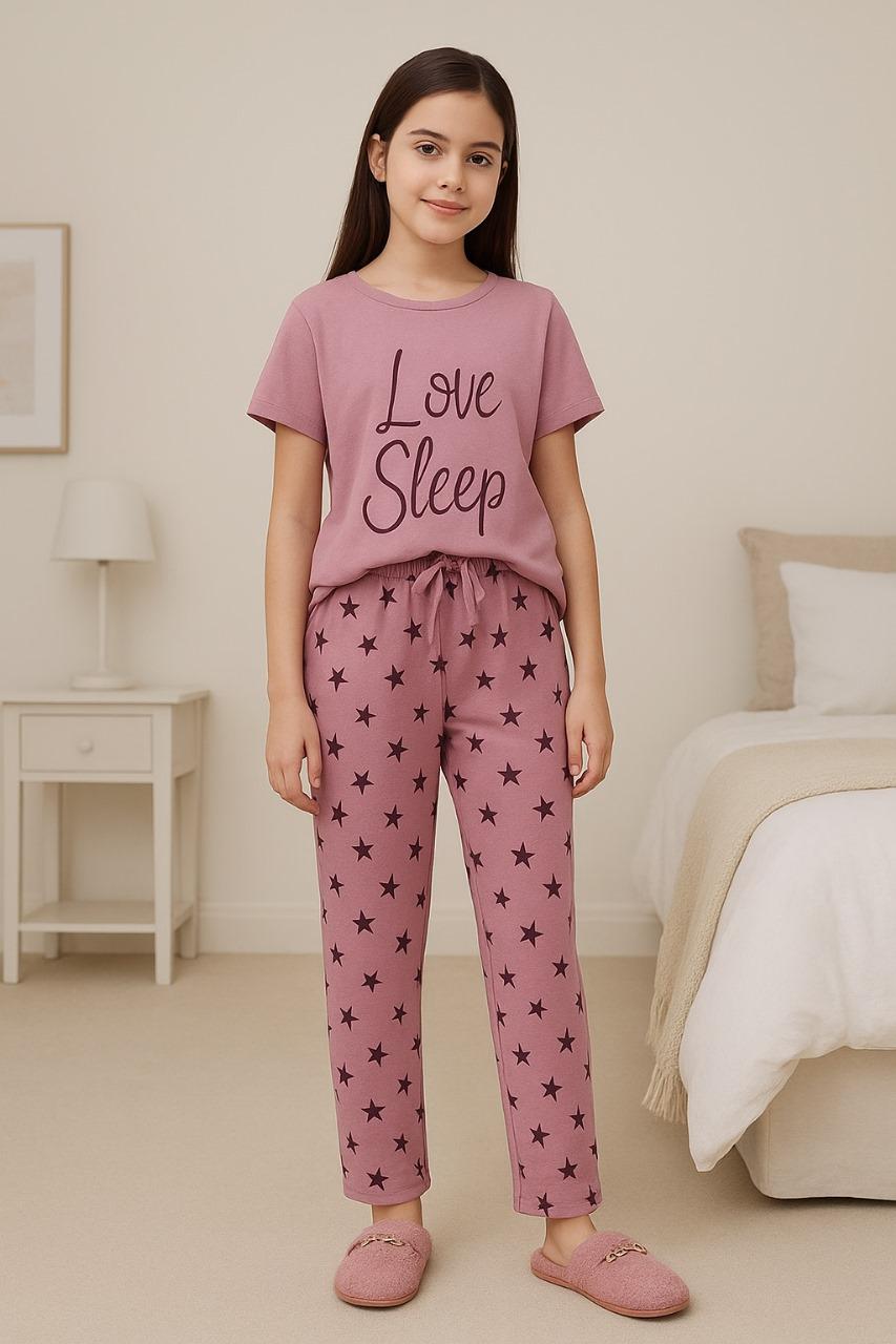 Love Sleep Printed Night Suit
