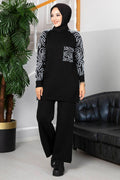 Winter Wood Printed Long Sleeves 2PCs Co-Ord Set