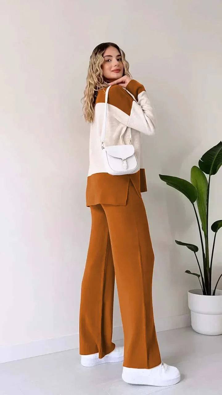 Winter Panel Printed Long Sleeves 2PCs Co-Ord Set