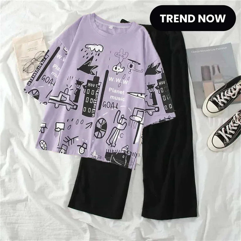Funcky Printed Night Suit