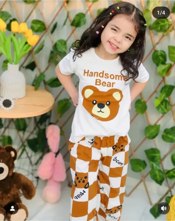 Handsome Bear Kids Night Suit