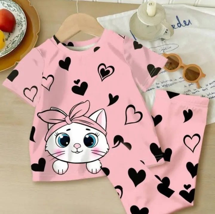 Sweet Kitty Night Suit